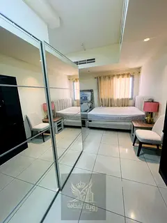 Furnished studio in Al Majaz for monthly rent.