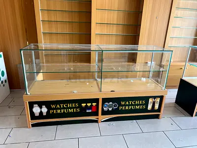 Glass Display Counter Cabinets - 4 piece Jewelry/Watch Showcase