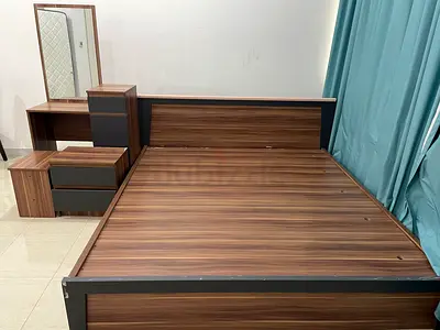 Bed with dressing table for sale