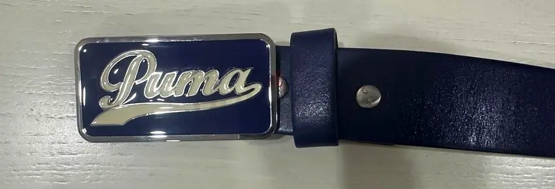 Indigo Blue Puma Belt