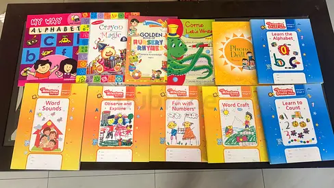 Childrens early learning alphabet and activity book set - pre-school collection