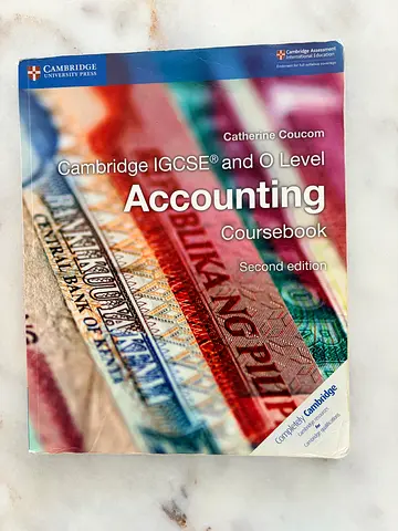Cambridge IGCSE and O Level Accounting coursebook second edition, Catherine Coucom