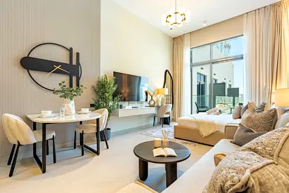 Stylish Modern Studio with Community Views, Next to the Community Park, Stonehenge Residences I, JVC