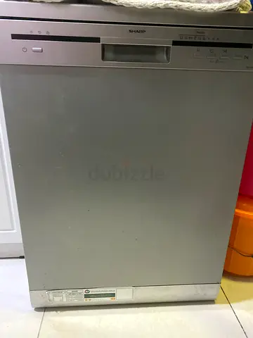 Sharp Silver Dishwasher
