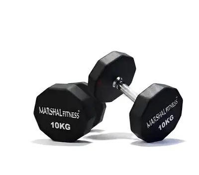 Marshal Fitness Hexagonal Dumbbell 10kg - Brand New