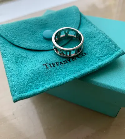 Tiffany atlas ring sterling silver