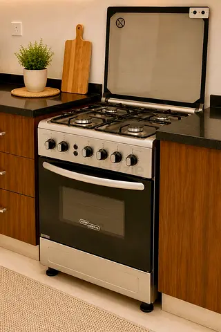 Stainless Steel Freestanding Gas Range with Oven - Good Condition