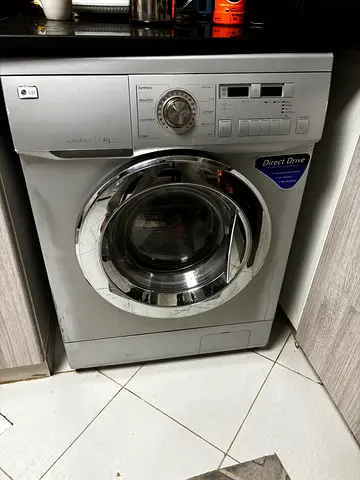 LG Front Load Washing Machine - 7kg, Silver, Working Condition