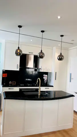 Quartz Kitchen Countertop with Island and Built-in Sink - Display Sale