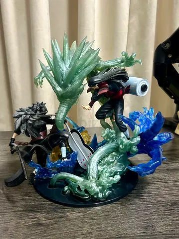 Figuarts Zero (Naruto Shippuden) Hashirama vs Uchiha Madara - Battle Figures Diorama Set - No Box