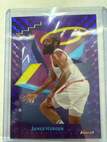 Topps finest James Harden Basketball Trading Card - 10/50
