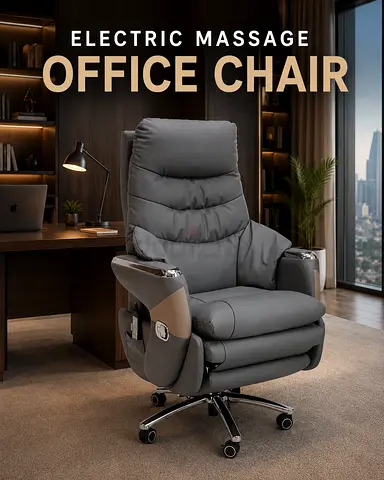 Luxury Electric Massage Office Chair – Executive Reclining Chair For Dubai Offices