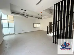 Villa for rent in Al Hooshi, 5 master bedrooms with built-in wardrobes, spacious living room, guest