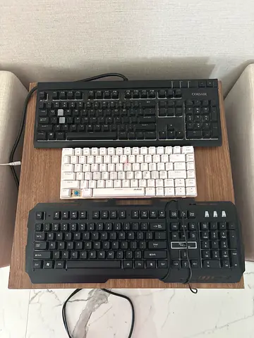 Bundle of 3 Wired Keyboards — Mixed Brands, Good Working Condition