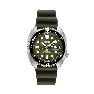 Seiko Prospex Automatic Divers Watch - Mens Green Dial (Turtle)