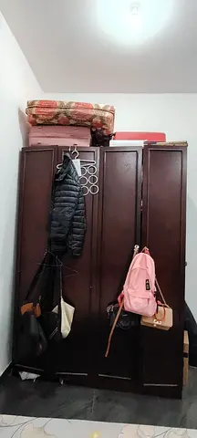 Solid Wood 4-Door Wardrobe / Armoire - Used