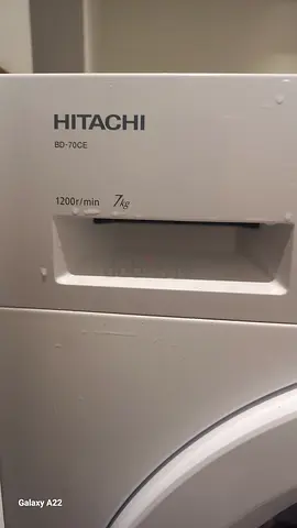 Hitachi front load washing machine 7kg, 1200rpm