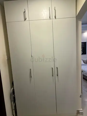 White 3-door Wardrobe set