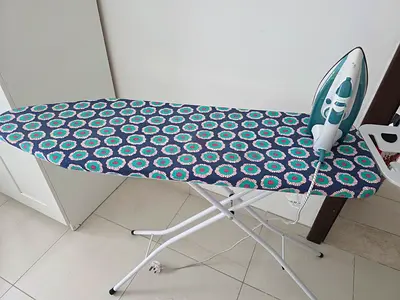 Ironing board with iron - good working condition