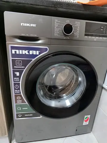 Nikai Front Load Washing Machine - 16 Program, Silver