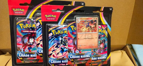Sealed Pokémon TCG: Chaos Rising Booster Packs (with promo Charmeleon card)