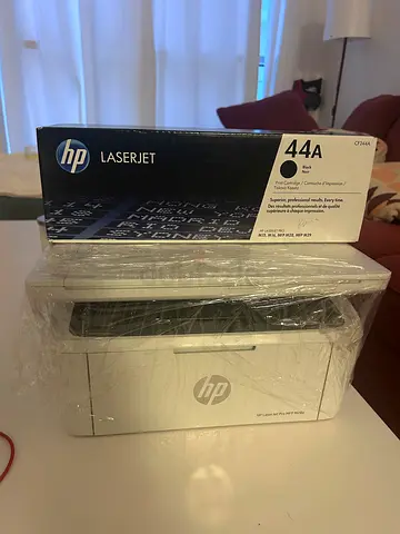HP LaserJet Compact Printer with 44A Black Toner Cartridge - Good Condition
