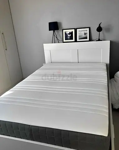 Ikea bed and mattress/ queen size