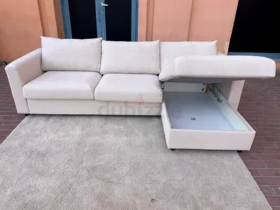 Selling Ikea vimle L shape sofa bed Beige