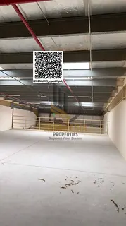 🏭 Annual Warehouse for Rent in Al Harf | Spacious Layout with Mezzanine