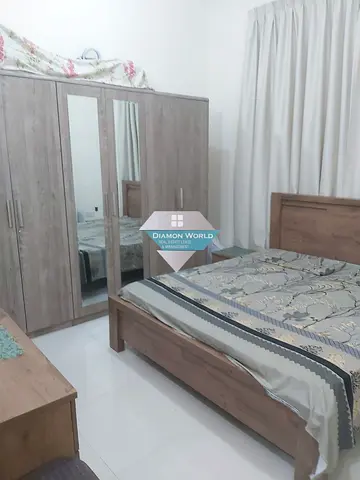 furnished 1 bedrooms hall at shakhbout city.