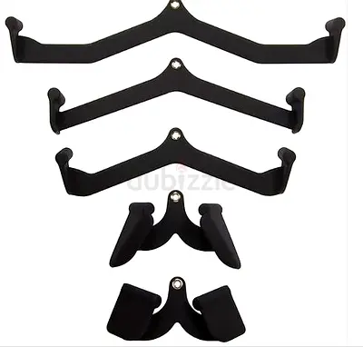5-Piece Lat Pulldown Cable Attachment Set For Tricep, Bicep, Rowing - Brand New