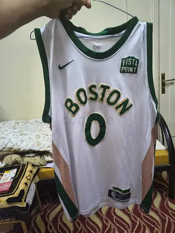 Boston Celtics #0 White Green Basketball Jersey - Size Unknown