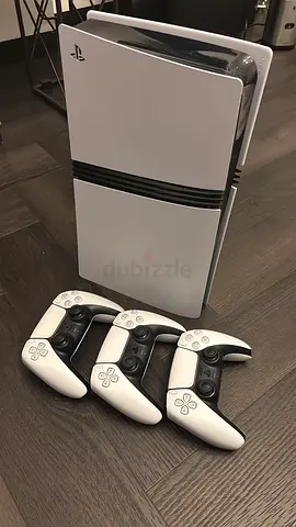 PlayStation 5 pro Console with 3 DualSense Controllers - Good Condition