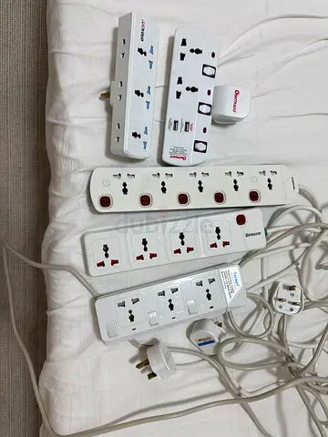 Lot of used power strips and extension sockets - working condition