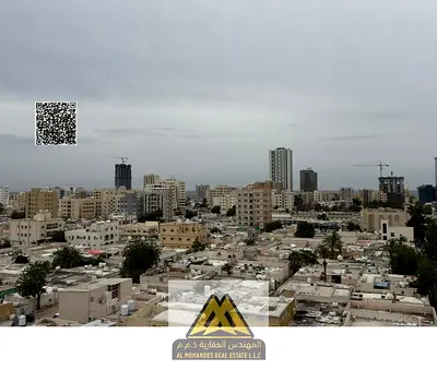 1 bedroom hall in Liwara 1, two balconies with sea view, free maintenance, AED 25k yearly, 6 payments.