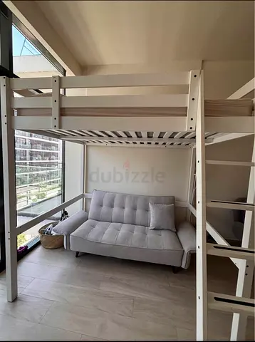 IKEA White Wooden Loft Bed with free home delivery and installation - Good Condition