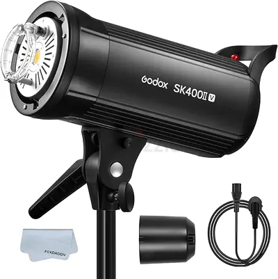 GODOX SK400II-V SK400IIV 400Ws Bowens Mount Photo Studio Flash 2.4GHz GN65 Built-in LED Modeling Lam