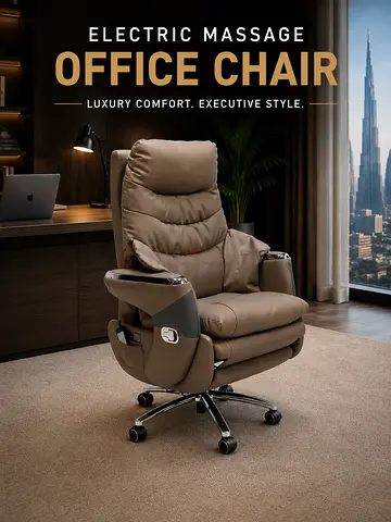Luxury Electric Massage Office Chair – Executive Reclining Boss Chair For Dubai Offices