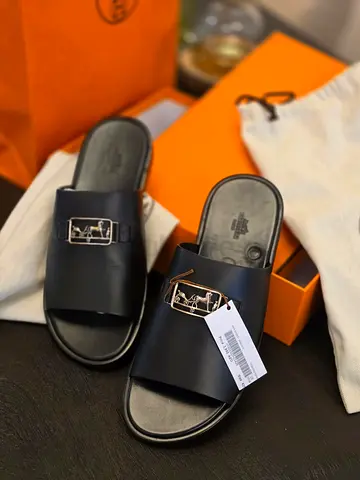 Hermes Men Sandals Veau Lisse