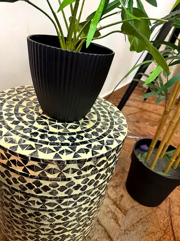 Set of Mosaic Pattern Center Table + 2 Side Tables (Homes R Us) - excellent Condition