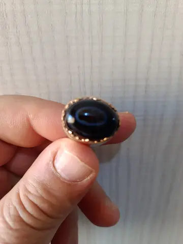 خاتم فضه عقيق مصور