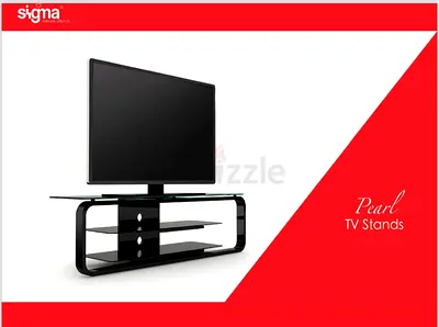 Black Glass TV Stand with 3 Shelves - Modern Entertainment Unit