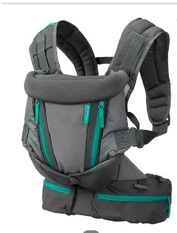 Infantino Baby Carrier / Front and Hip Seat with Padded Straps (Gray)
