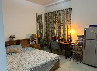 Master bedroom with attached bathroom - furnished (Ready to move in)