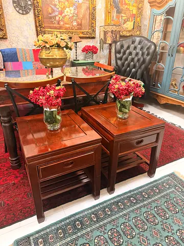 2 Marina rose wood night stands