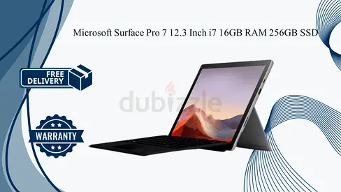 Microsoft Surface Pro 7 | Core i7, 16GB RAM, 256GB SSD  Premium 2-in-1 Touchscreen