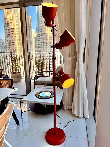 Red-brown Floor  Reading Lamp - Great Condition