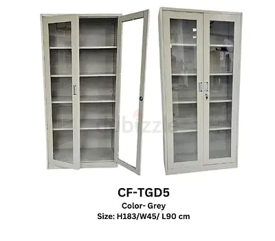 Brand new Two door Office file Cabinet with glass door Available