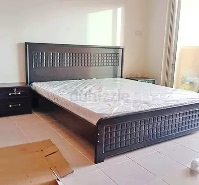 Brand new King size wooden bed frame with Mattress Available