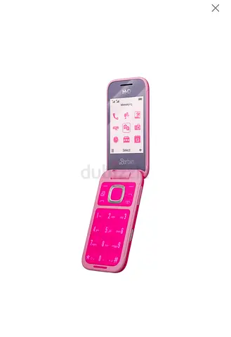 Pink Barbie-themed flip mobile phone (basic feature phone)